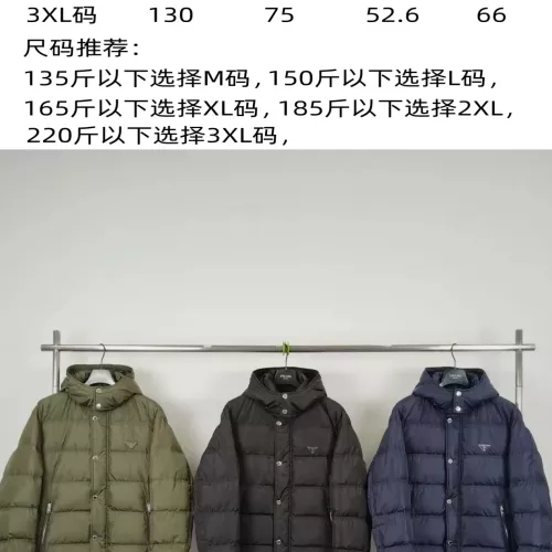 Cheap Prada Down Feather Coat Long Sleeved For Men #1371229 Replica Wholesale [$192.00 USD] [ITEM#1371229] on Replica Prada Down Feather Coat