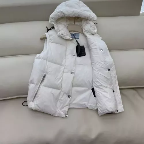 Cheap Prada Down Feather Coat Sleeveless For Women #1371245 Replica Wholesale [$185.00 USD] [ITEM#1371245] on Replica Prada Down Feather Coat