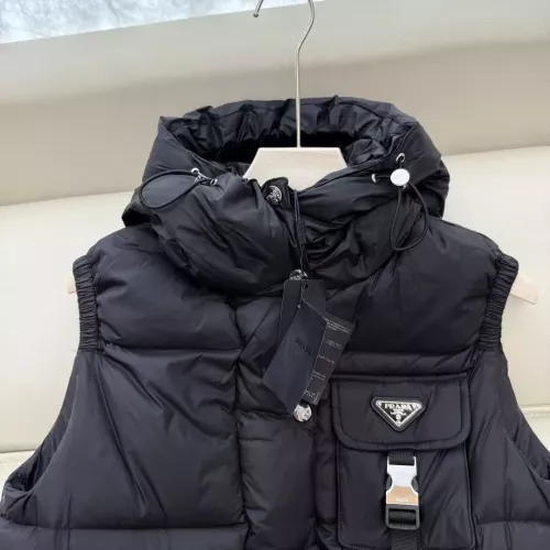 Cheap Prada Down Feather Coat Sleeveless For Women #1371247 Replica Wholesale [$185.00 USD] [ITEM#1371247] on Replica Prada Down Feather Coat