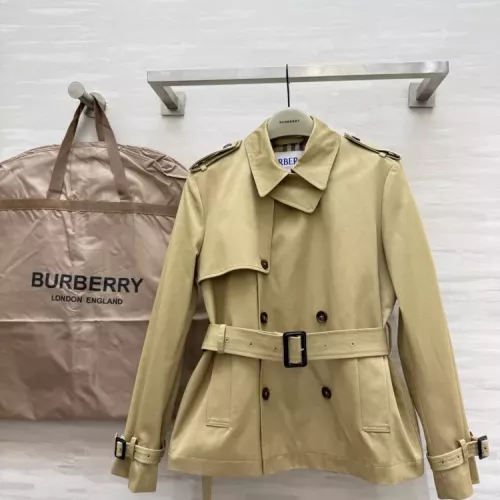 Burberry Trench Coat Long Sleeved For Women #1371329