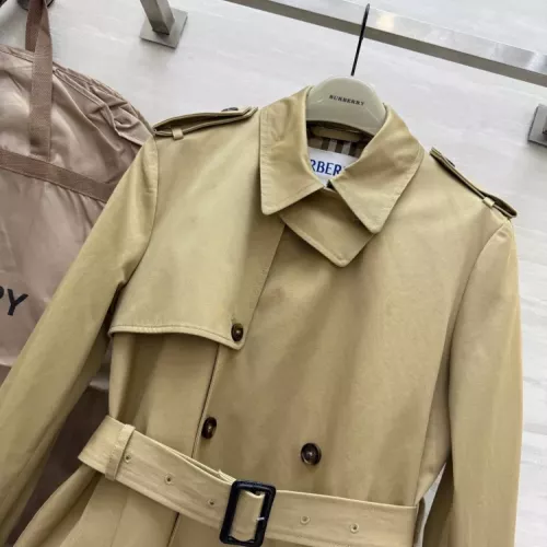 Cheap Burberry Trench Coat Long Sleeved For Women #1371329 Replica Wholesale [$160.00 USD] [ITEM#1371329] on Replica Burberry Trench Coat