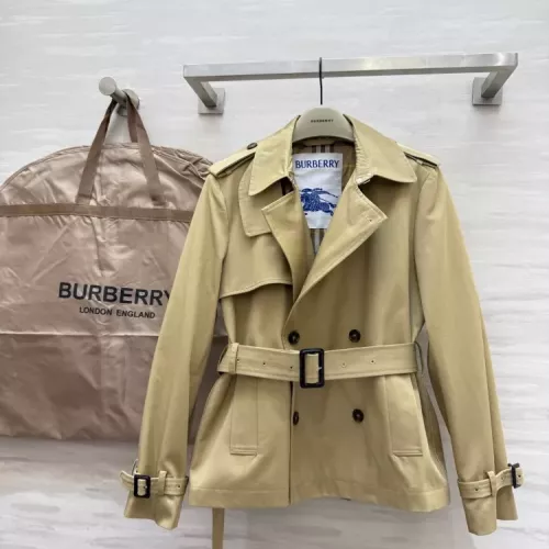 Cheap Burberry Trench Coat Long Sleeved For Women #1371329 Replica Wholesale [$160.00 USD] [ITEM#1371329] on Replica Burberry Trench Coat