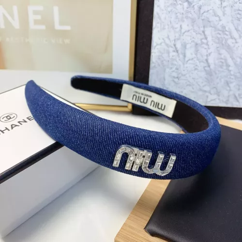Cheap MIU MIU Headband For Women #1371370 Replica Wholesale [$25.00 USD] [ITEM#1371370] on Replica MIU MIU Headband