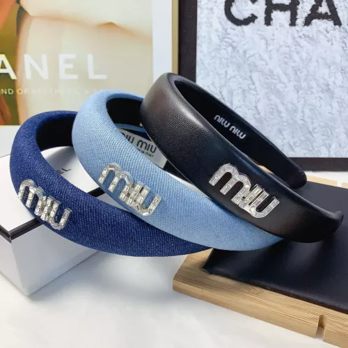 Cheap MIU MIU Headband For Women #1371370 Replica Wholesale [$25.00 USD] [ITEM#1371370] on Replica MIU MIU Headband