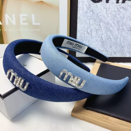 Cheap MIU MIU Headband For Women #1371370 Replica Wholesale [$25.00 USD] [ITEM#1371370] on Replica MIU MIU Headband