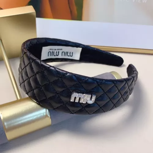 Cheap MIU MIU Headband For Women #1371384 Replica Wholesale [$25.00 USD] [ITEM#1371384] on Replica MIU MIU Headband