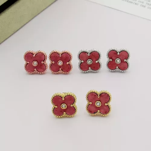 Cheap Van Cleef &amp; Arpels Earrings For Women #1371410 Replica Wholesale [$25.00 USD] [ITEM#1371410] on Replica Van Cleef &amp; Arpels Earrings