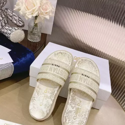 Cheap Christian Dior Slippers For Women #1371687 Replica Wholesale [$80.00 USD] [ITEM#1371687] on Replica Christian Dior Slippers