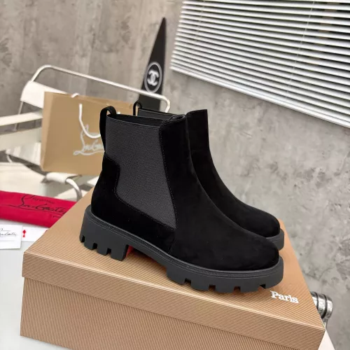 Cheap Christian Louboutin Boots For Women #1371757 Replica Wholesale [$108.00 USD] [ITEM#1371757] on Replica Christian Louboutin Boots
