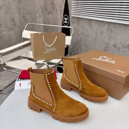 Cheap Christian Louboutin Boots For Women #1371758 Replica Wholesale [$115.00 USD] [ITEM#1371758] on Replica Christian Louboutin Boots