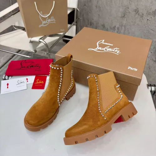 Cheap Christian Louboutin Boots For Women #1371758 Replica Wholesale [$115.00 USD] [ITEM#1371758] on Replica Christian Louboutin Boots