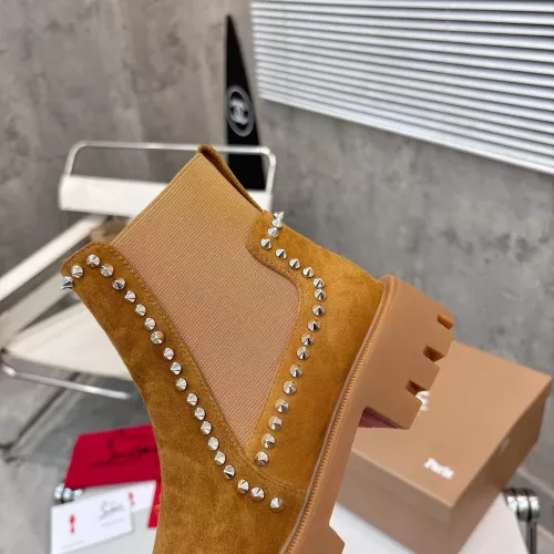 Cheap Christian Louboutin Boots For Women #1371758 Replica Wholesale [$115.00 USD] [ITEM#1371758] on Replica Christian Louboutin Boots