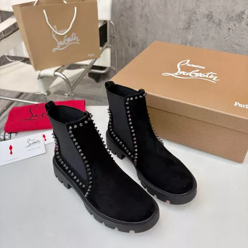Cheap Christian Louboutin Boots For Women #1371759 Replica Wholesale [$115.00 USD] [ITEM#1371759] on Replica Christian Louboutin Boots