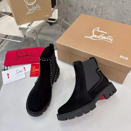 Cheap Christian Louboutin Boots For Women #1371759 Replica Wholesale [$115.00 USD] [ITEM#1371759] on Replica Christian Louboutin Boots
