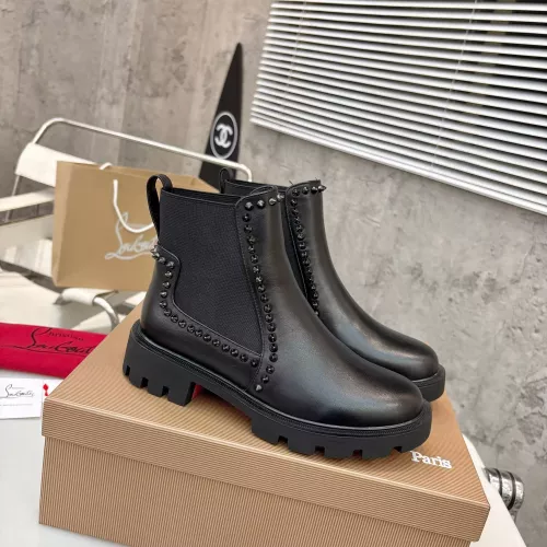 Cheap Christian Louboutin Boots For Women #1371760 Replica Wholesale [$115.00 USD] [ITEM#1371760] on Replica Christian Louboutin Boots