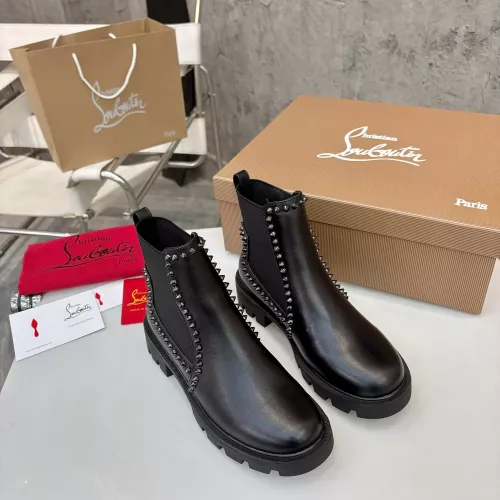Cheap Christian Louboutin Boots For Women #1371760 Replica Wholesale [$115.00 USD] [ITEM#1371760] on Replica Christian Louboutin Boots