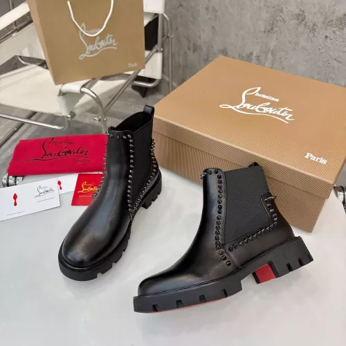 Cheap Christian Louboutin Boots For Women #1371760 Replica Wholesale [$115.00 USD] [ITEM#1371760] on Replica Christian Louboutin Boots