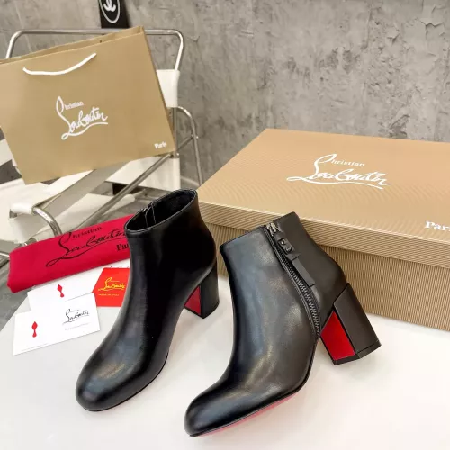 Cheap Christian Louboutin Boots For Women #1371761 Replica Wholesale [$105.00 USD] [ITEM#1371761] on Replica Christian Louboutin Boots