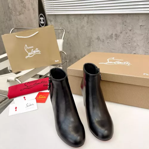 Cheap Christian Louboutin Boots For Women #1371761 Replica Wholesale [$105.00 USD] [ITEM#1371761] on Replica Christian Louboutin Boots