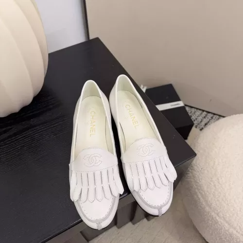 Cheap Chanel Leather Shoes For Women #1371943 Replica Wholesale [$112.00 USD] [ITEM#1371943] on Replica Chanel Leather Shoes