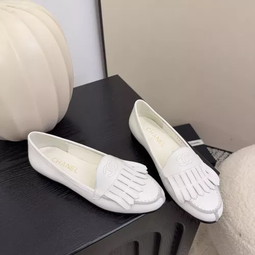 Cheap Chanel Leather Shoes For Women #1371943 Replica Wholesale [$112.00 USD] [ITEM#1371943] on Replica Chanel Leather Shoes