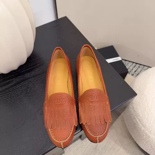 Cheap Chanel Leather Shoes For Women #1371945 Replica Wholesale [$112.00 USD] [ITEM#1371945] on Replica Chanel Leather Shoes