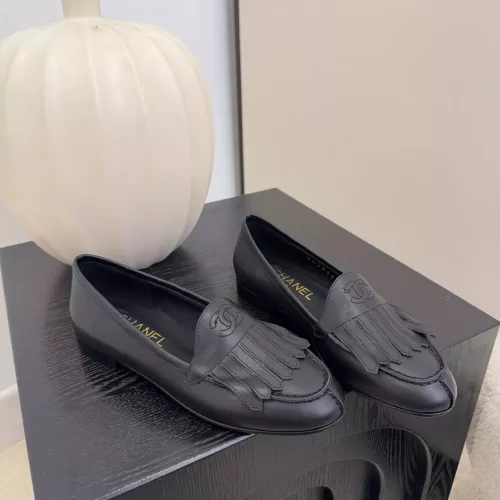 Cheap Chanel Leather Shoes For Women #1371946 Replica Wholesale [$112.00 USD] [ITEM#1371946] on Replica Chanel Leather Shoes