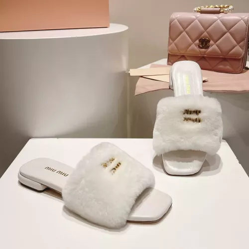 Cheap MIU MIU Slippers For Women #1371950 Replica Wholesale [$96.00 USD] [ITEM#1371950] on Replica MIU MIU Slippers