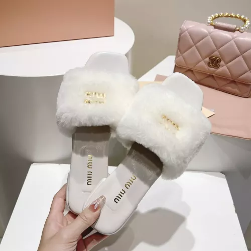 Cheap MIU MIU Slippers For Women #1371950 Replica Wholesale [$96.00 USD] [ITEM#1371950] on Replica MIU MIU Slippers