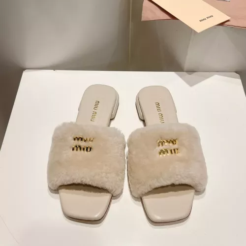 Cheap MIU MIU Slippers For Women #1371951 Replica Wholesale [$96.00 USD] [ITEM#1371951] on Replica MIU MIU Slippers