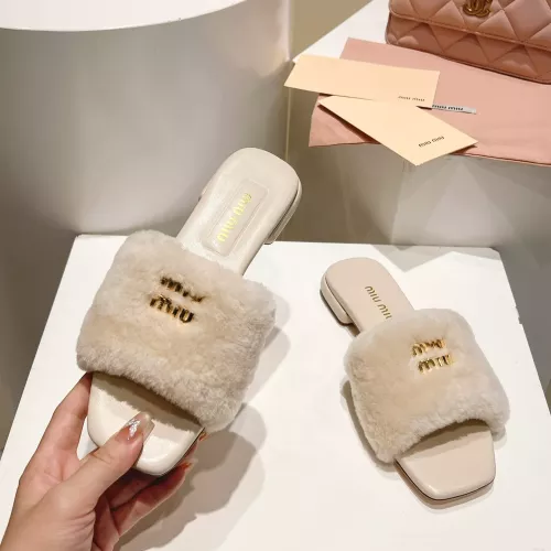 Cheap MIU MIU Slippers For Women #1371951 Replica Wholesale [$96.00 USD] [ITEM#1371951] on Replica MIU MIU Slippers