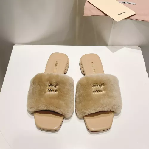 Cheap MIU MIU Slippers For Women #1371952 Replica Wholesale [$96.00 USD] [ITEM#1371952] on Replica MIU MIU Slippers