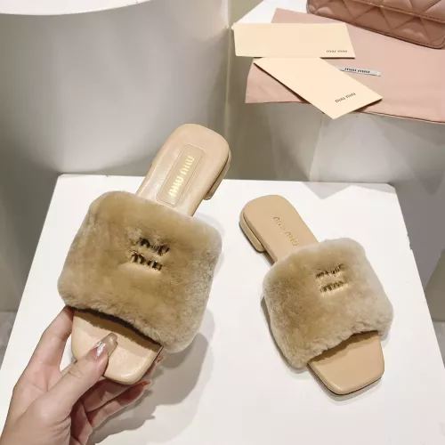 Cheap MIU MIU Slippers For Women #1371952 Replica Wholesale [$96.00 USD] [ITEM#1371952] on Replica MIU MIU Slippers