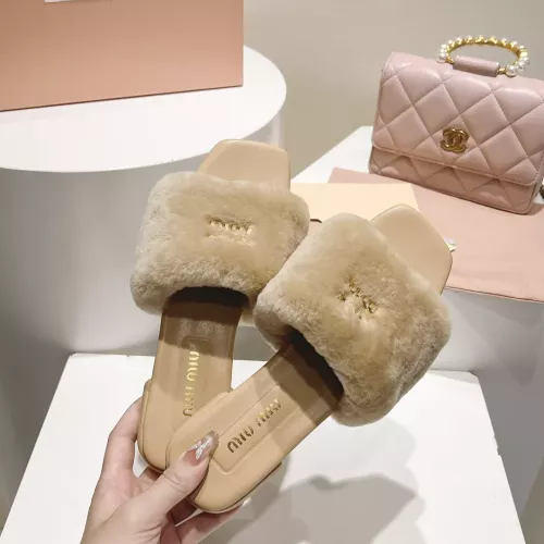Cheap MIU MIU Slippers For Women #1371952 Replica Wholesale [$96.00 USD] [ITEM#1371952] on Replica MIU MIU Slippers