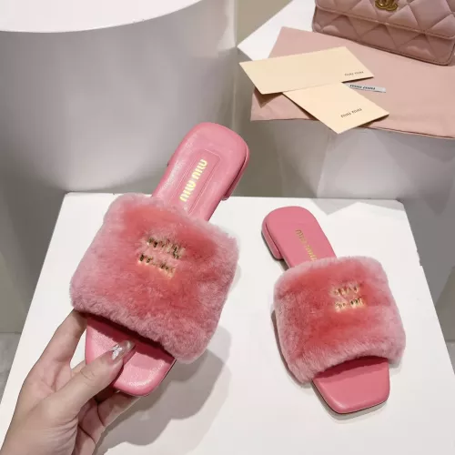Cheap MIU MIU Slippers For Women #1371953 Replica Wholesale [$96.00 USD] [ITEM#1371953] on Replica MIU MIU Slippers