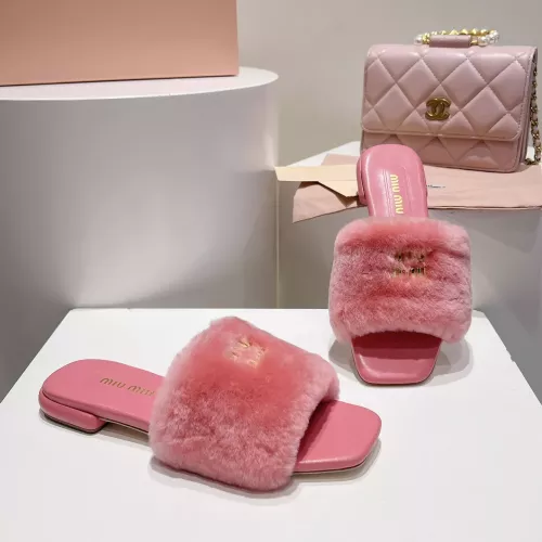 Cheap MIU MIU Slippers For Women #1371953 Replica Wholesale [$96.00 USD] [ITEM#1371953] on Replica MIU MIU Slippers