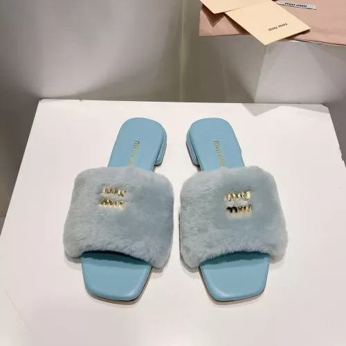 Cheap MIU MIU Slippers For Women #1371954 Replica Wholesale [$96.00 USD] [ITEM#1371954] on Replica MIU MIU Slippers