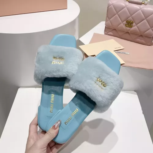Cheap MIU MIU Slippers For Women #1371954 Replica Wholesale [$96.00 USD] [ITEM#1371954] on Replica MIU MIU Slippers