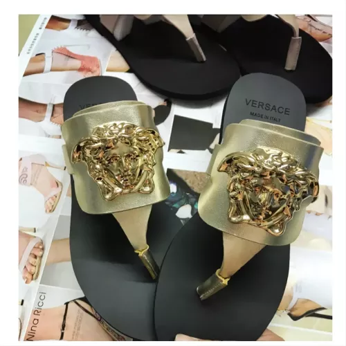 Cheap Versace Slippers For Women #1372014 Replica Wholesale [$72.00 USD] [ITEM#1372014] on Replica Versace Slippers