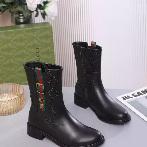 Cheap Gucci Boots For Women #1372117 Replica Wholesale [$102.00 USD] [ITEM#1372117] on Replica Gucci Boots