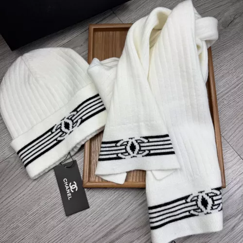 Cheap Chanel Hat and Scarf Set #1372154 Replica Wholesale [$52.00 USD] [ITEM#1372154] on Replica Chanel Hat and Scarf and Glove Set