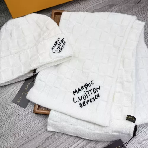 Cheap Louis Vuitton LV Hat and Scarf Set #1372165 Replica Wholesale [$52.00 USD] [ITEM#1372165] on Replica Louis Vuitton LV Hat and Scarf and Glove Set