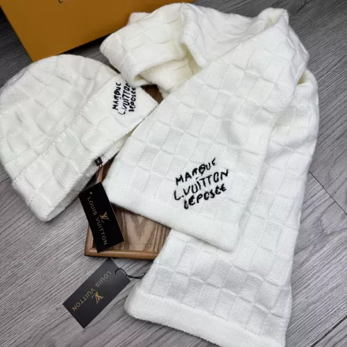 Cheap Louis Vuitton LV Hat and Scarf Set #1372165 Replica Wholesale [$52.00 USD] [ITEM#1372165] on Replica Louis Vuitton LV Hat and Scarf and Glove Set