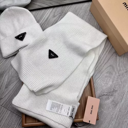 Cheap MIU MIU Hat and Scarf Set #1372201 Replica Wholesale [$52.00 USD] [ITEM#1372201] on Replica MIU MIU Hat and Scarf and Glove Set