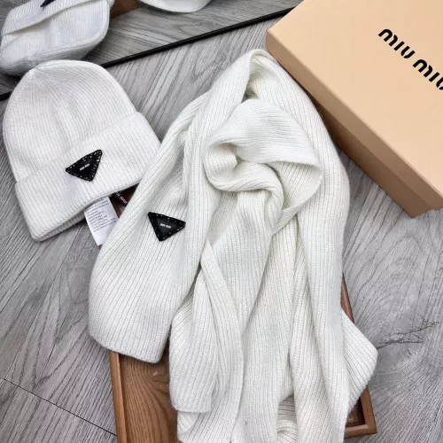 Cheap MIU MIU Hat and Scarf Set #1372201 Replica Wholesale [$52.00 USD] [ITEM#1372201] on Replica MIU MIU Hat and Scarf and Glove Set