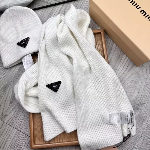 Cheap MIU MIU Hat and Scarf Set #1372201 Replica Wholesale [$52.00 USD] [ITEM#1372201] on Replica MIU MIU Hat and Scarf and Glove Set