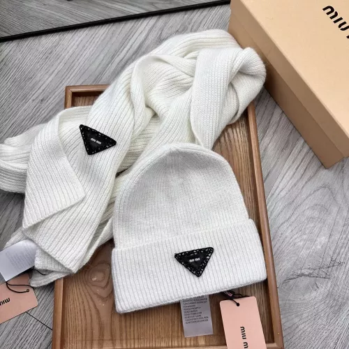 Cheap MIU MIU Hat and Scarf Set #1372201 Replica Wholesale [$52.00 USD] [ITEM#1372201] on Replica MIU MIU Hat and Scarf and Glove Set