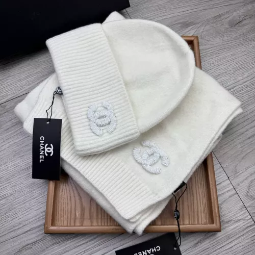 Cheap Chanel Hat and Scarf Set #1372235 Replica Wholesale [$52.00 USD] [ITEM#1372235] on Replica Chanel Hat and Scarf and Glove Set