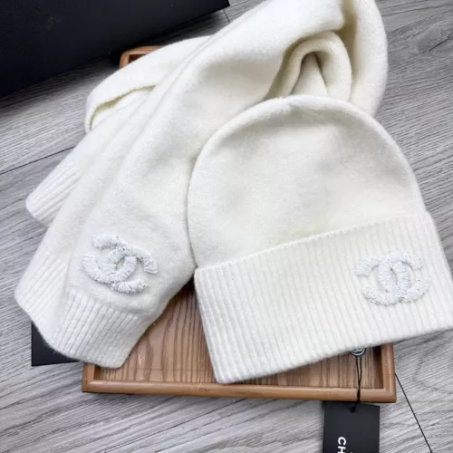 Cheap Chanel Hat and Scarf Set #1372235 Replica Wholesale [$52.00 USD] [ITEM#1372235] on Replica Chanel Hat and Scarf and Glove Set