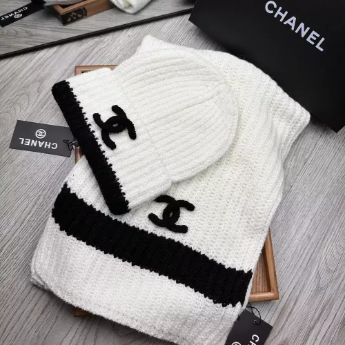 Cheap Chanel Hat and Scarf Set #1372243 Replica Wholesale [$52.00 USD] [ITEM#1372243] on Replica Chanel Hat and Scarf and Glove Set